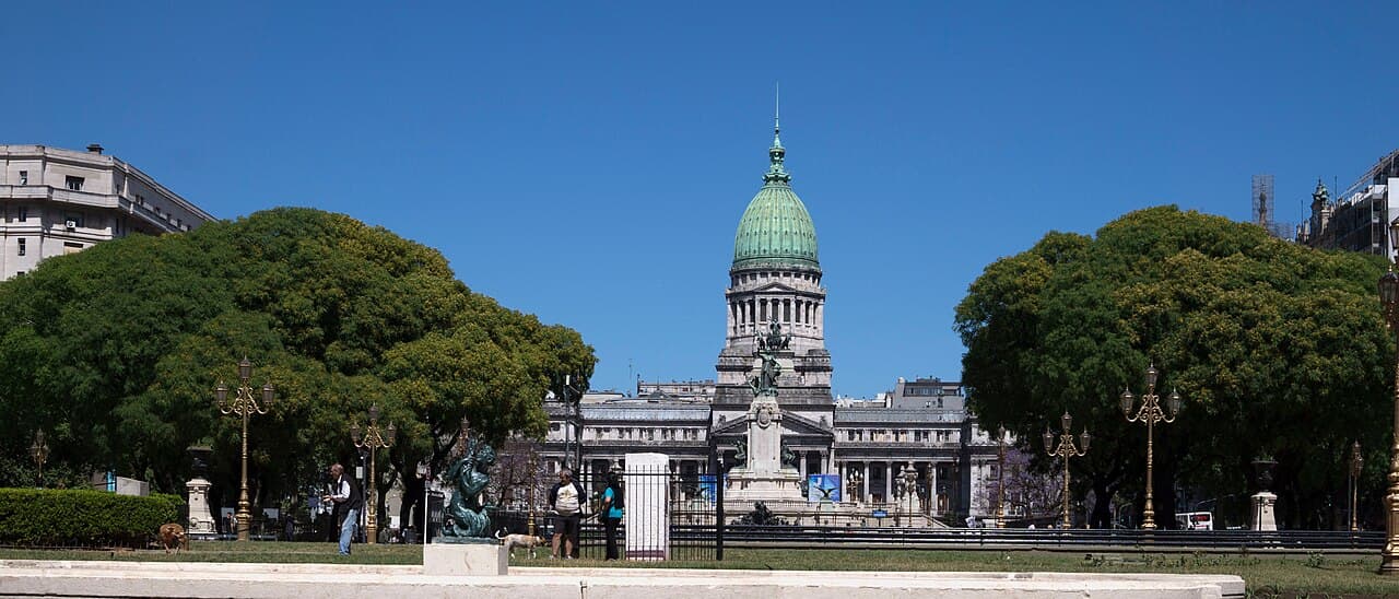 Fachada del Palacio del Congreso de la Nación Argentina